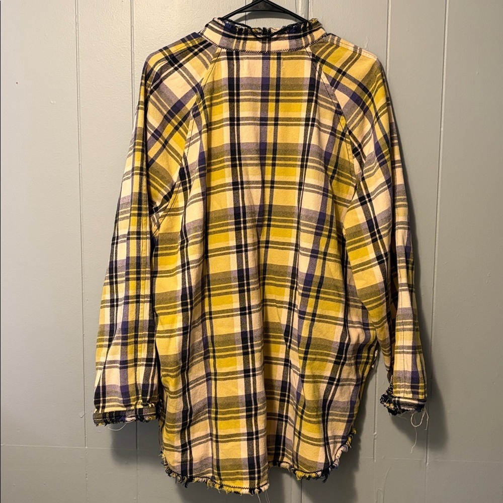 Free People Summer Daydream Spring Plaid Top - Picture 4 of 5